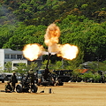 155mm榴弾砲　FH-70射撃