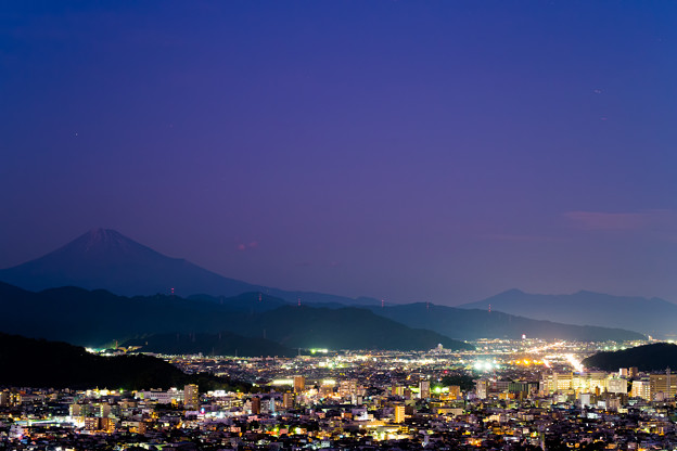 写真: 静岡夜景