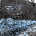 鹿曲川氷柱群