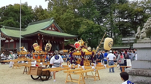 写真: 立川諏訪神社例大祭にて