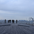 写真: 2月28日夕方、大さん橋からの風景−桟橋の突端