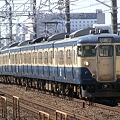 写真: 113系で運転される新聞輸送列車