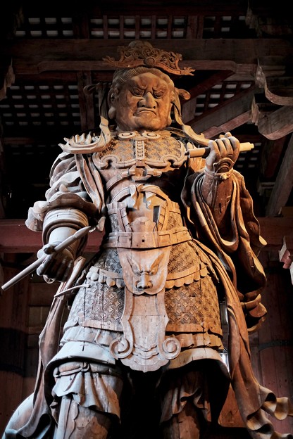 写真: 広目天立像-奈良県奈良市：東大寺大仏殿