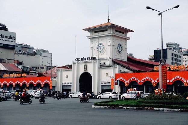 写真: ベンタイン市場-Ho Chi Minh, Viet Nam