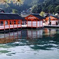 写真: 潮が満ちて-広島県廿日市市：厳島神社