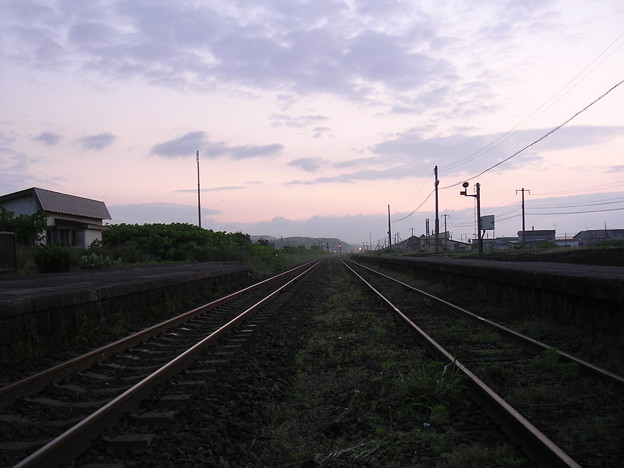 写真: 山崎駅ホーム２