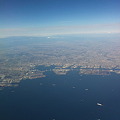 Photos: 空から見た横浜と東京