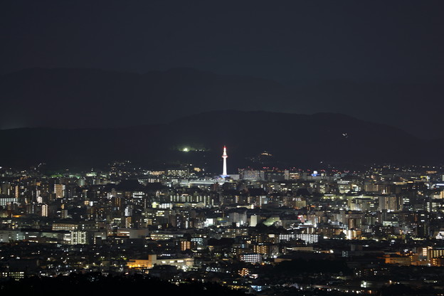 京都街の夜景