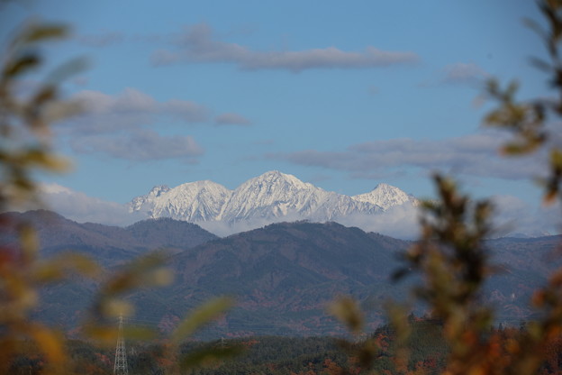 秋の山と冬の山