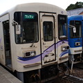 写真: 明知鉄道 ｱｹﾁ10形 10と12