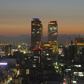 写真: 名古屋テレビ塔からの夜景 No - 42：名駅ビル群