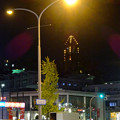 写真: 星ヶ丘駅前から見えた、東山スカイタワーのイルミネーション - 1