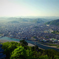 写真: 岐阜城天守閣から見た景色のミニチュアライズ - 3（長良川方面）