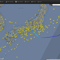 Flighradar 24「ソーラーインパルス」（名古屋→ハワイ）の飛行ルート - 4