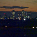 写真: 大池緑地公園から見た、夕暮れ時の名駅ビル群 - 5