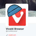 写真: Vivaldi公式アカのアイコンに青い帽子！？