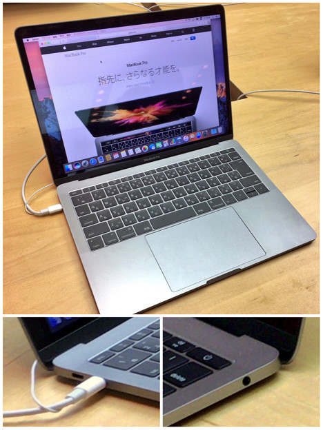 先日発表された新MacBook Pro（Touch Bar非搭載13インチ） - 6：Thunderbolt 3は片側だけ！？