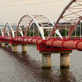 写真: 天白川に架かる水道橋？ - 2
