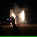 iPhone 8で動画撮影中に画面下部（本体左側）に緑色の線！：手筒花火