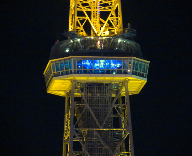 写真: 遠くから見たプロジェクション・マッピング中の名古屋テレビ塔 - 1