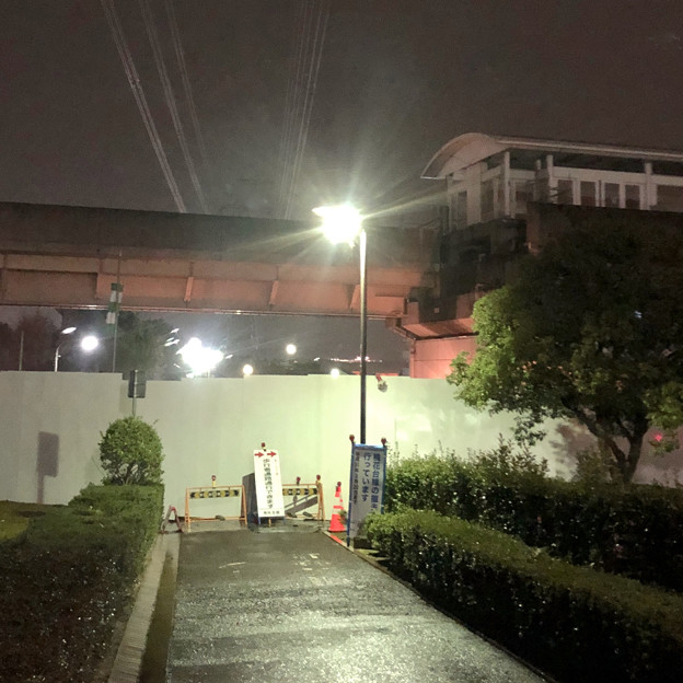 写真: 桃花台線の桃花台東駅周辺撤去工事（2018年12月11日）：片側高架が下ろされる - 6