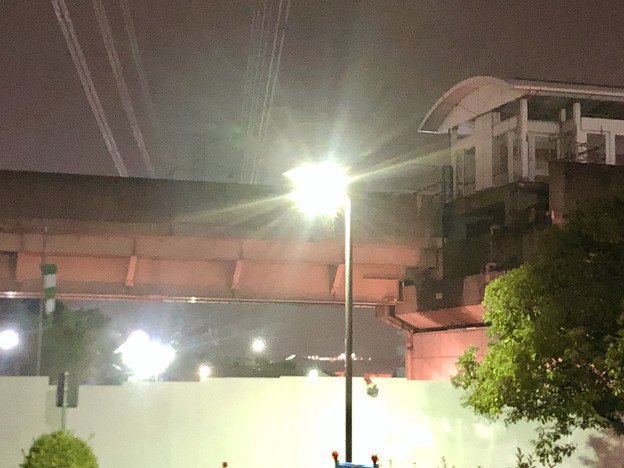 写真: 桃花台線の桃花台東駅周辺撤去工事（2018年12月11日）：片側高架が下ろされる - 7
