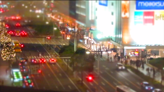 大名古屋ビルヂング5階から見下ろした夜の名駅通 - 3
