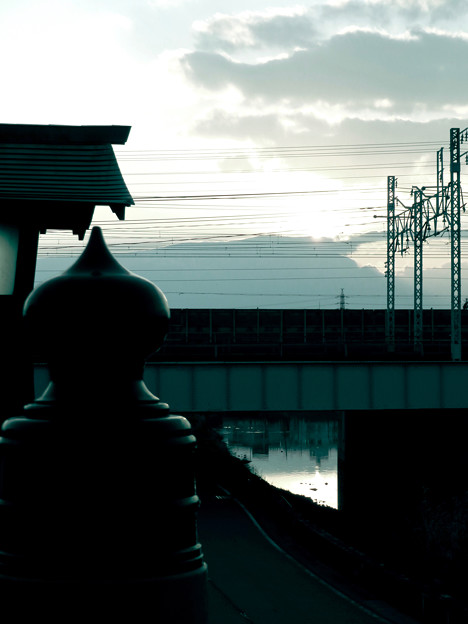 SX730HS：クリエイティブショットで撮影した清洲城前大手橋の欄干 - 5