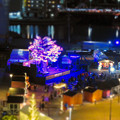 写真: グローバルゲートから見下ろした夜の「ささしまクリスマス」会場（ミニチュアライズ）- 2