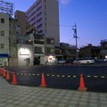 犬山駅前のコンビニ跡地が更地に（2020年2月） - 2