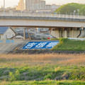 写真: 端の袂にある「吉根橋」の文字 - 2
