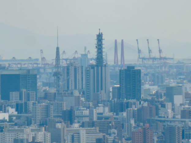 雨続きが開けて遠くまで見通せた尾張白山社からの景色 - 5：名古屋テレビ塔とNTTドコモ名古屋ビル