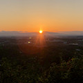 西高森山の山頂から見た夕日 - 1