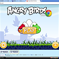 写真: Chromeアプリ：Angry Birds（スタート画面）
