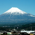 写真: のぞみ号から富士