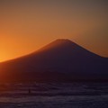 日没の瞬間と富士山  #湘南 #藤沢 #海 #波 #wave #surfing #sea #mtfuji #fujisan #富士山