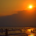 写真: 間もなく日没を迎える湘南・鵠沼海岸 #湘南 #藤沢 #海 #波 #wave #surfing #sea #beach #サーフィン