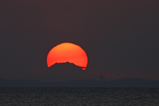 写真: 伊勢の国から富士山の朝陽