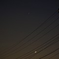 写真: 木星と月