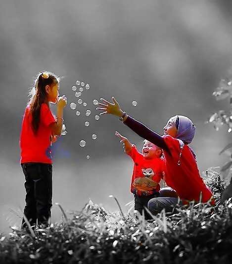 Photos: Soap bubbles melted in a heart(1)