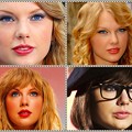 Beautiful Blue Eyes of Taylor Swift (10882)Collage