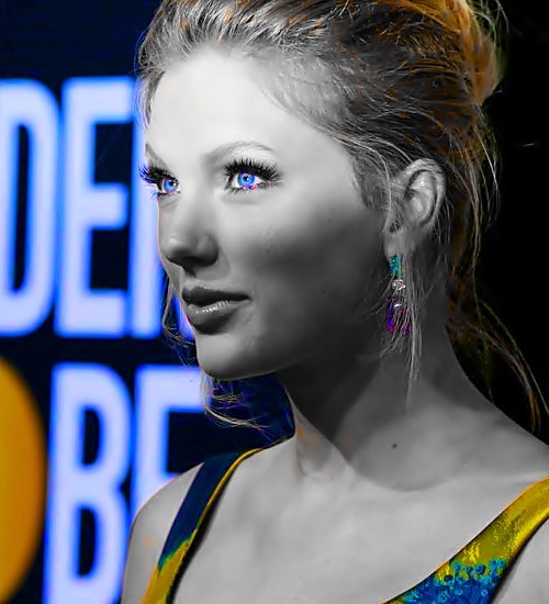 写真: Beautiful Blue Eyes of Taylor Swift(11105)