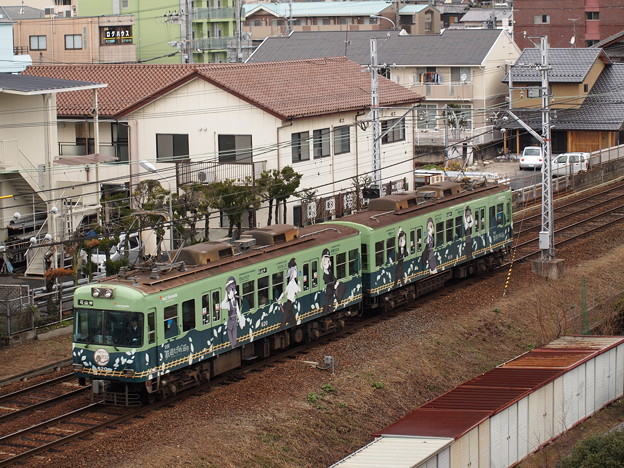 写真: 京阪600形鉄道むすめ　京阪石山坂本線近江神宮〜皇子山