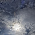 雲の中から太陽 〜久しぶり〜25mmの空は雲も多く広く遠いデジカメも楽しい