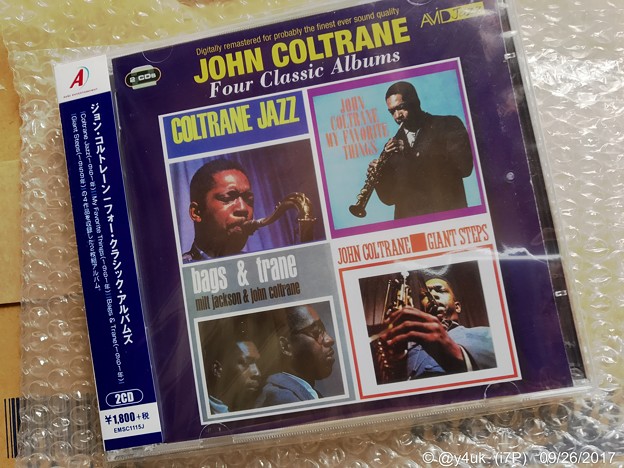 Photos: John Coltrane/Four classic albums 〜Autumn is Jazz〜輸入盤4アルバム入り2CDはお得