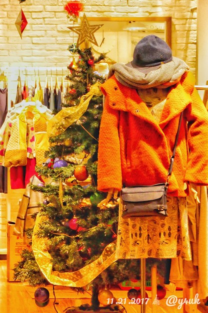 Xmas Tree in heartwarming fashion shop 〜温かいお店