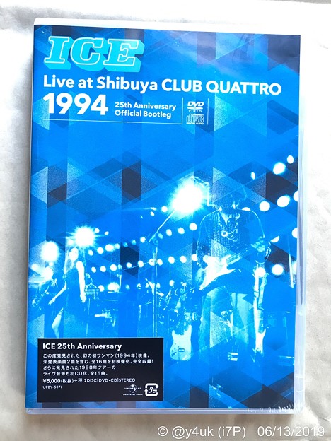 &quot;ICE&quot;Live at Shibuya CLUB QUATTRO 1994〜25th Anniversary Official Bootleg+&#039;98 Year End Special(CD)超貴重