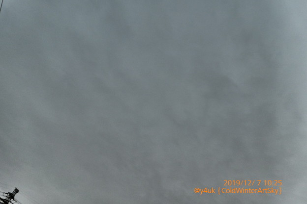 Photos: 10:25_11.7ColdWinter ArtSky cloudy“GodRestYe”〜真冬5℃厳寒に慣れてない身で危険な寒さ胸…昨夜の疲労で尚一層震える日中夜(インプレッシブ・アート:TZ85)
