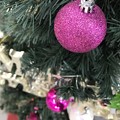 Photos: 11.18_15:30旅先その6.“今年初のXmas Tree”Pink or Velvet color balls〜この色のクリスマスツリーボール飾り意外と珍しい大人色◯(12.14ふたご座流星群)