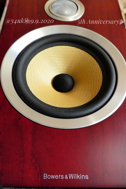 Photos: 9.9 Birthday“B&W CM5S2 Rose nut” great beautiful perfect sounds speaker “5th Anniversary”〜祝購入5年愛用最高♪